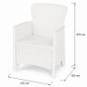 Кресло Альтернатива Ротанг Лайт, 62 x 58,5 x 85 см, белый фото