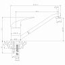 Смеситель для кухни Rossinka Y40-21, однорычажный, хром фото