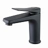 Смеситель для раковины Lemark Bronx LM3706BL, однорычажный, черный фото