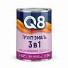 Грунт-эмаль по ржавчине Formula Q8 3 в 1, полуматовая, 0,8 кг, желтая фото