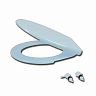 Сиденье для унитаза VIRPlast Виктория, голубой лед фото