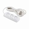 Удлинитель Engy Премиум, ПВС 2 x 0,75 мм, 3 розетки, 5 м, белый фото