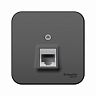 Розетка компьютерная RJ45 Systeme (Schneider) Electric Blanca BLNIA045006, накладная, антрацит фото