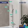 Душевой комплект с тропическим душем Milardo Ideal Spa ILSSB3FM76, хром фото