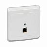 Розетка телефонная RJ11 Systeme (Schneider) Electric Этюд, встраиваемая, белая фото