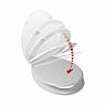 Сиденье для унитаза Wirquin Soft Close First, микролифт, белое фото