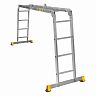 Лестница-трансформер шарнирная Alumet TW1 433, алюминиевая, 4 x 3 ступени, 2,83 - 4,65 м фото Лестница-трансформер шарнирная Alumet TW1 433, алюминиевая, 4 x 3 ступени, 2,83 - 4,65 м фото