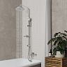 Душевой комплект с тропическим душем Milardo Ideal Spa ILSSB3FM76, хром фото