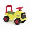 Машинка каталка детская Plast Land Трактор, желтая фото