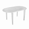 Стол пластиковый овальный  Стандарт Пластик 140 x 80 x 71 см белый фото
