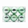 Набор елочных шаров, d 6 см, 6 шт, зеленый фото