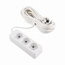 Удлинитель Engy Гранд, ПВС 3 x 0,75 мм, с заземлением, 3 розетки, 10 м, белый фото