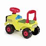 Машинка каталка детская Plast Land Трактор, желтая фото