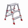 Стремянка двухсторонняя Haushalt ННДС3, 2 x 3 ступени, 0,615 м фото
