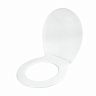 Сиденье для унитаза с большой крышкой VIRPlast Виктория, белый мрамор фото