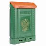 Почтовый ящик Цикл Премиум с пластиковой защелкой и накладкой, зеленый фото