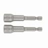 Биты с торцевыми головками Matrix, 8 x 65 мм, 2 шт фото