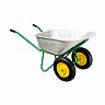 Тачка двухколесная садово-строительная Palisad, 100 л, пневматические колеса фото