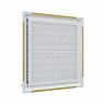 Вентиляционная решетка с сеткой и жалюзи Era Airvent, регулируемая, пластик, 452 x 483 мм фото