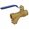 Кран шаровой латунный RM 1/2" с фильтром фото