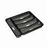 Лоток для столовых приборов Mallony Forma, 32,5 x 28,5 x 4,5 см, черный фото