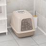Лоток для животных Альтернатива, закрытый, бежевый фото