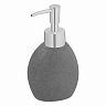 Дозатор для жидкого мыла Рыжий кот Гранит, полистоун, серый фото