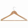 Вешалка-плечики для одежды Рыжий кот Эконом W2-P, с перекладиной, деревянная фото