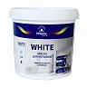 Краска для потолков Pelligrina Pearl White, водно-дисперсионная, матовая, база A, супербелая, 2,7 л фото