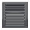 Решетка вентиляционная Era 2525МЭ Gray, эмалированная сталь, 250 x 250 мм фото