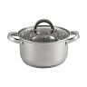Кастрюля Mallony Mediano с крышкой, нержавеющая сталь, 2,6 л фото