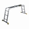 Лестница-трансформер шарнирная Alumet TW1 433, алюминиевая, 4 x 3 ступени, 2,83 - 4,65 м фото Лестница-трансформер шарнирная Alumet TW1 433, алюминиевая, 4 x 3 ступени, 2,83 - 4,65 м фото