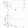 Смеситель для кухни Lemark Luna LM4111C, настенный, однорычажный, хром фото