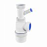 Сифон бутылочный VIRPlast Элит без выпуска, 1 1/2" x 40 мм, с отводом для стиральной машины фото
