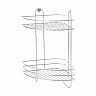 Полка для ванной Рыжий кот Vento Plus, 2-х ярусная, 41,5 x 23 x 23 см, хром фото