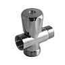 Вентиль трехпроходной СТМ 1/2" x 1/2" x 3/4", наружная-наружная-внутренняя резьба, маховик фото