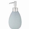 Дозатор для жидкого мыла Рыжий кот Пастель Azzurro, керамика, голубой фото