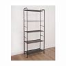 Стеллаж ЗМИ Валенсия 25, 5 полок, 65,5 x 30 x 155,5 см, графит фото