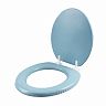 Сиденье для унитаза мягкое Мультипласт Групп, 41,5 x 35,5 x 5,5 см, голубое фото