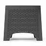 Стол садовый Альтернатива Ротанг Лайт, 43,5 x 43,5 x 39,5 см, графитовый фото