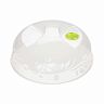 Крышка для микроволновой печи Phibo, 230 мм, прозрачная с цветочным орнаментом фото