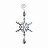 Украшение декоративное новогоднее Волшебная страна Новогодняя снежинка, 10,7 x 10 см, серебро фото