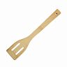 Лопатка кулинарная с отверстиями Mallony Foresta di bambu, бамбуковая, 30 x 6 см фото
