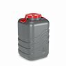 Канистра-бочка пластиковая Альтернатива Волна-эконом, с крышкой и навесными ручками, 80 л фото