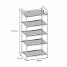 Подставка для обуви ЗМИ Верона 15, 5-ти полочная, 30 x 45 x 95 см, белая фото