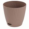 Горшок для цветов Альтернатива Флис, с прикорневым поливом, 3 л, какао фото