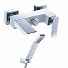 Смеситель для ванны Lemark Contest LM5822CW, настенный, однорычажный, белый/хром фото