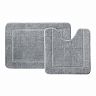 Коврик в ванную и туалет IDDIS Promo, микрофибра, 65 x 45 + 45 x 45 см, серый фото