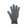 Перчатки трикотажные полушерстяные (70%), двойная вязка, 100 - 105 г, серые фото