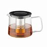 Чайник заварочный Mallony Skandi, стеклянный, с фильтром, 0,6 л фото